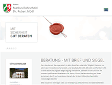 Tablet Screenshot of notare-bm.de